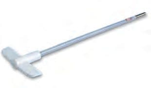 Asta per agitazione con palette a forma piatta in acciaio inox rivestita in PTFE, palette 90 x 20 mm, L 450 mm – palette 90 x 20 mm, lunghezza 450 mm