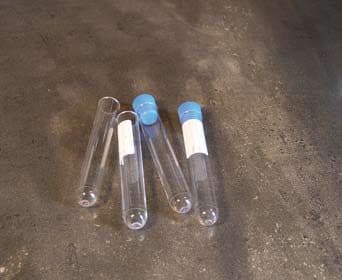 Provette cilindriche da 10 ml – Senza tappo e senza etichetta