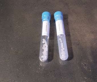 Provette con granuli separatori e acceleratore della coagulazione per 10 ml di sangue – Polipropilene - Con etichetta - tappo azzurro
