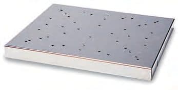 Piastra di supporto senza molle per beute e palloni 340 x 290 mm – per F 340 - F 350 - F 355 - F 365; capacità L x P 340 x 290 mm