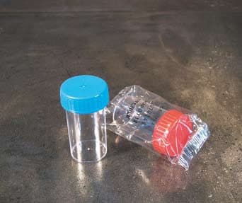 Contenitore universale – Sterile, confezione singola, tappo rosso