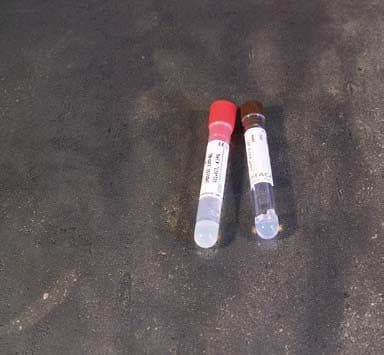 Provette con gel separatore e acceleratore della coagulazione per 5 ml di sangue – Polipropilene - Con etichetta - tappo rosso